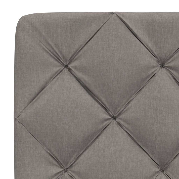 sengeramme uden madras 200x200 cm stof gråbrun