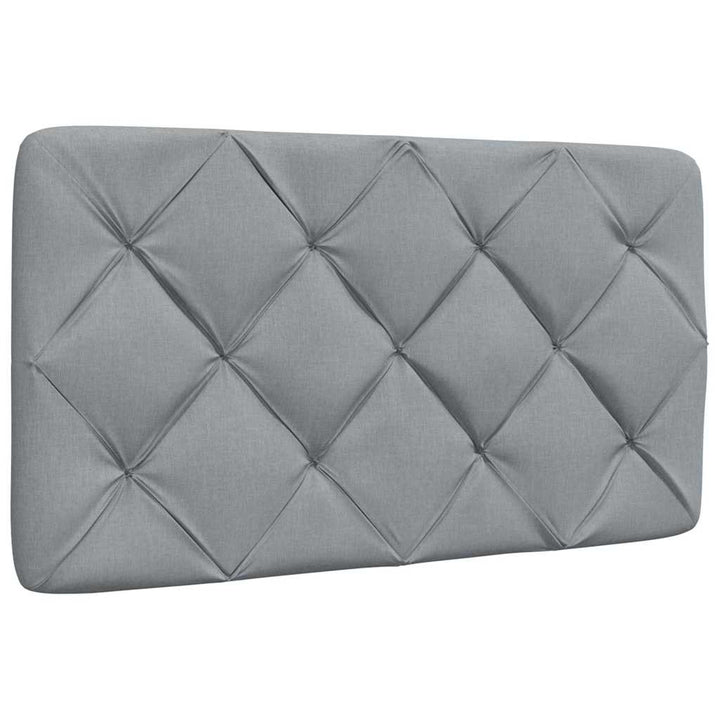 seng med madras 80x200 cm stof lysegrå