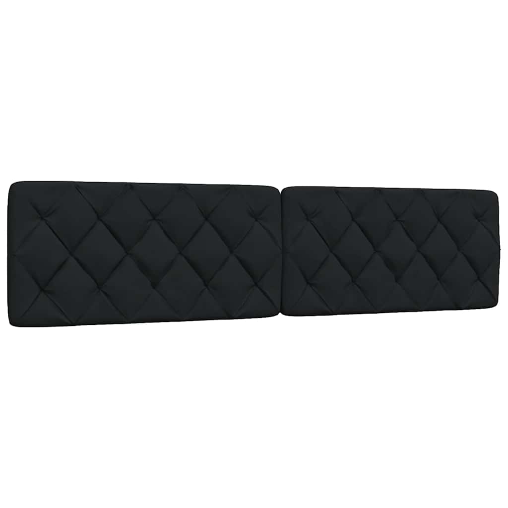 seng med madras 200x200 cm stof sort