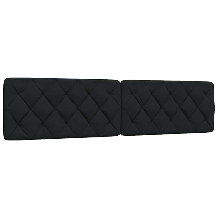 seng med madras 200x200 cm stof sort