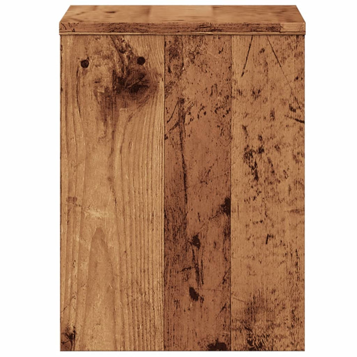 sengebord 40x30x40 cm konstrueret træ gammelt trælook