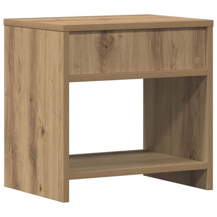 sengeborde 2 stk. 40x30x40 cm konstrueret træ kunsteg
