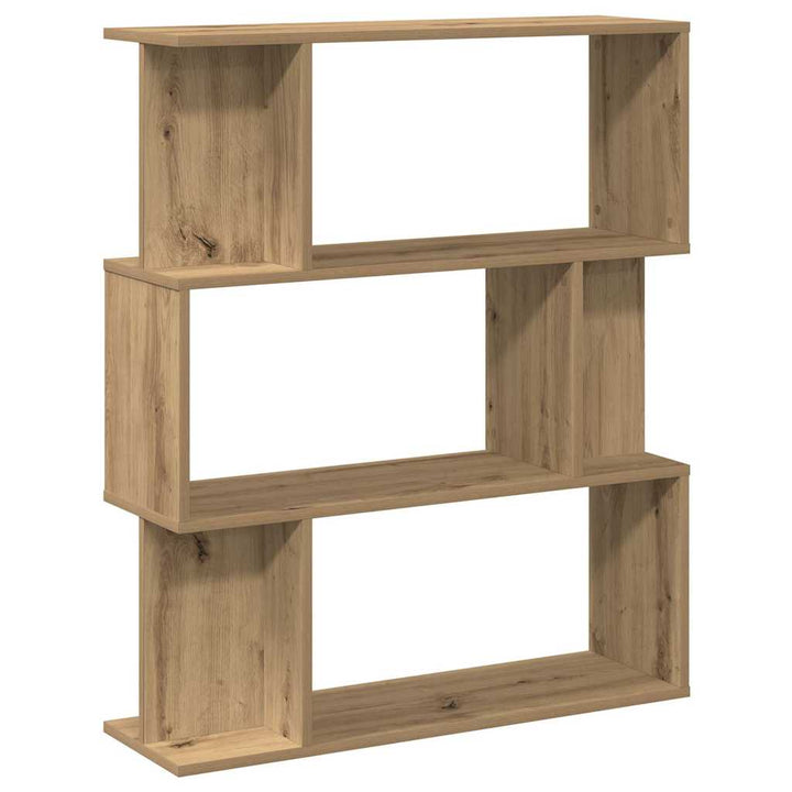 bogskab 80x24x96 cm konstrueret træ kunsteg