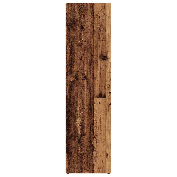 Bogskab gammelt træ 36x30x114 cm konstruktionstræ