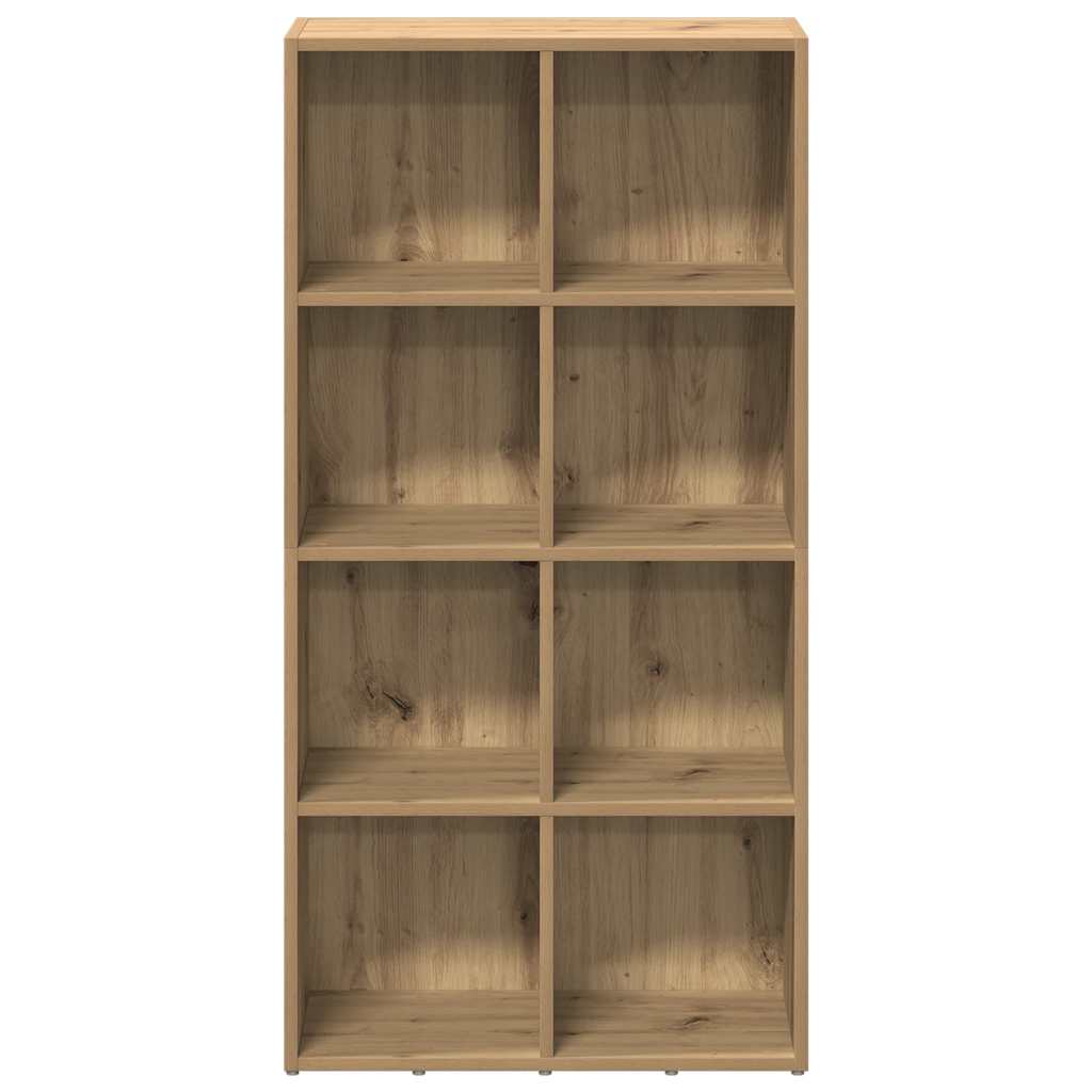 bogskab 66x30x130 cm konstrueret træ kunsteg