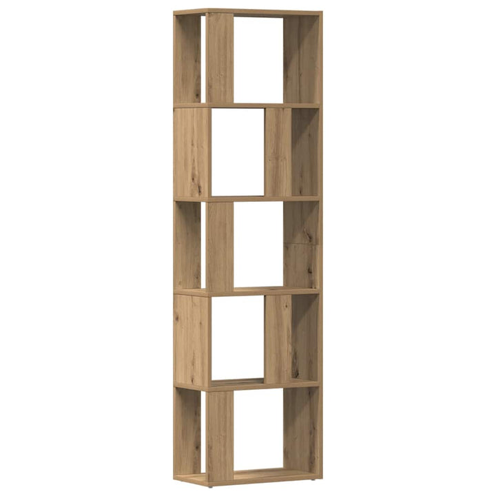 bogskab 45x24x159 cm konstrueret træ kunsteg
