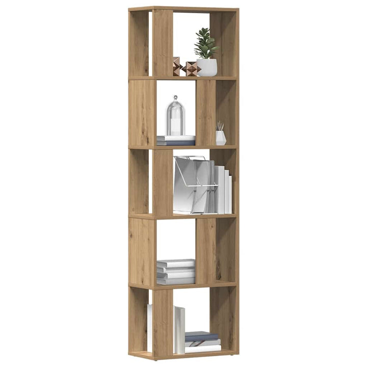 bogskab 45x24x159 cm konstrueret træ kunsteg