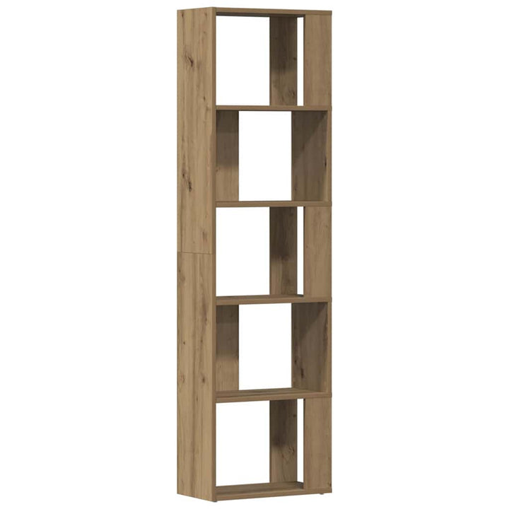 bogskab 45x24x159 cm konstrueret træ kunsteg