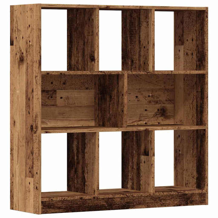 bogreol 97,5x29,5x100 cm konstrueret træ gammelt træ