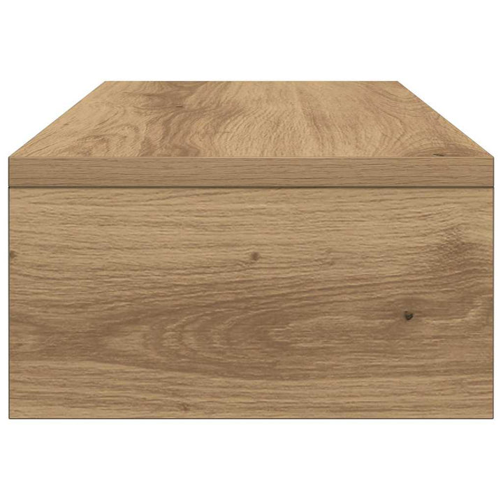 skærmstander 42x24x13 cm konstrueret træ egetræ