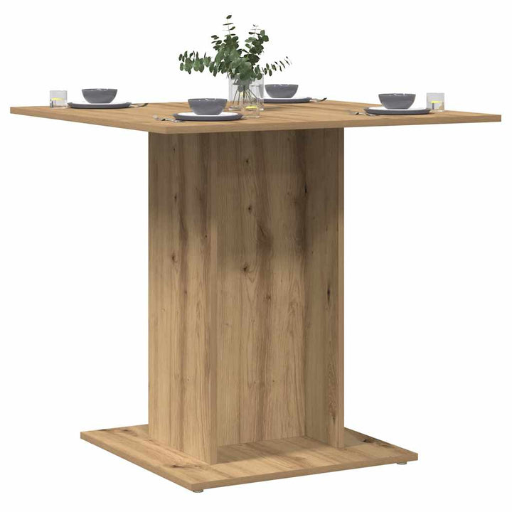 spisebord 80x80x75 cm konstrueret træ kunsteg