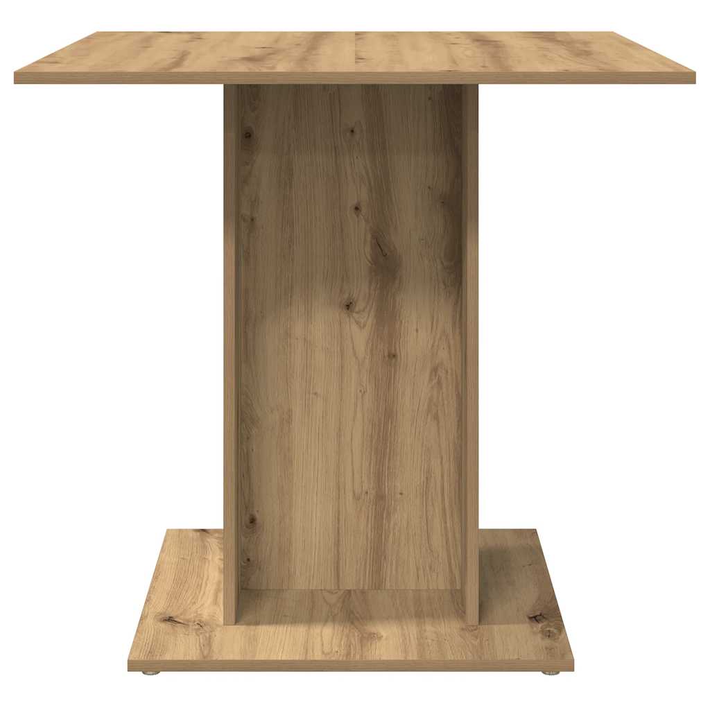 spisebord 80x80x75 cm konstrueret træ kunsteg