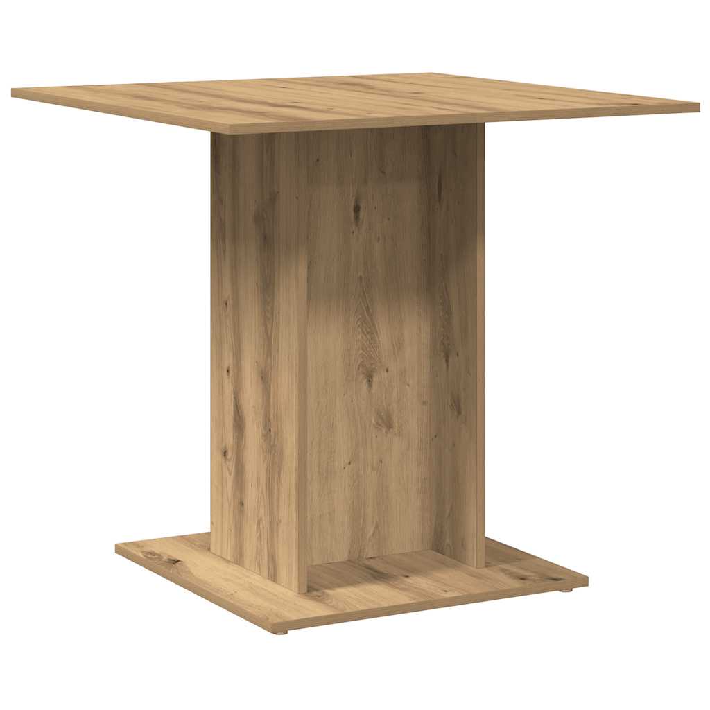 spisebord 80x80x75 cm konstrueret træ kunsteg