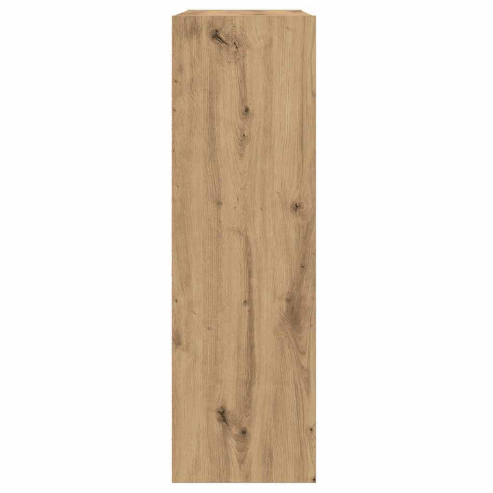 bogreol/skænk 66x30x98 cm konstrueret træ egetræ