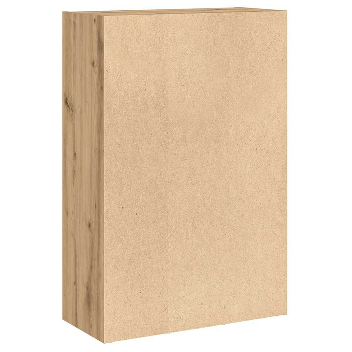 bogreol/skænk 66x30x98 cm konstrueret træ egetræ