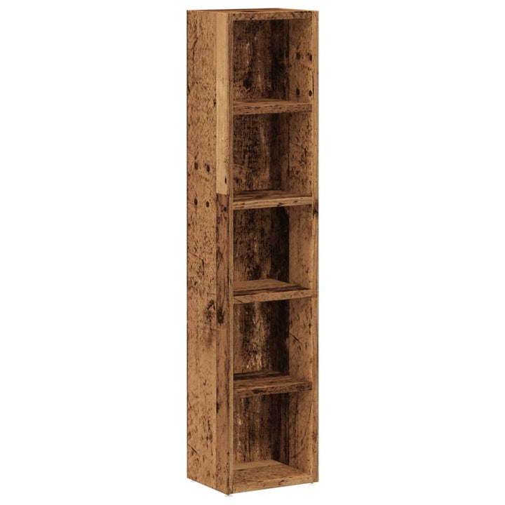 smalle reoler 2 stk. 21x16x93,5 cm konstrueret træ antikt træ