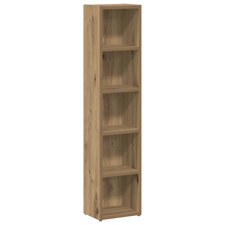 smalle reoler 2 stk. 21x16x93,5 cm konstrueret træ kunsteg