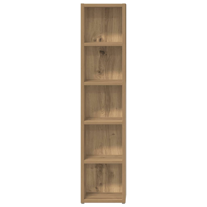 smalle reoler 2 stk. 21x16x93,5 cm konstrueret træ kunsteg