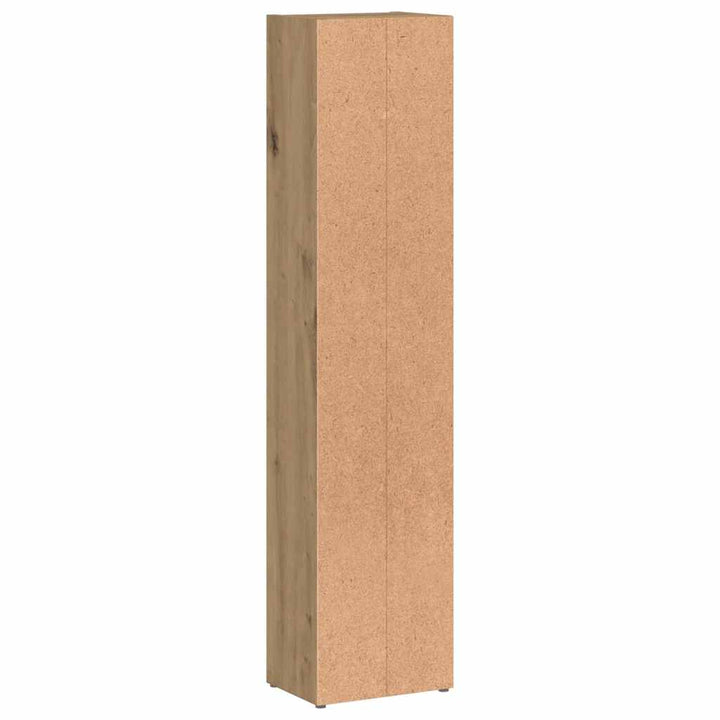 smalle reoler 2 stk. 21x16x93,5 cm konstrueret træ kunsteg