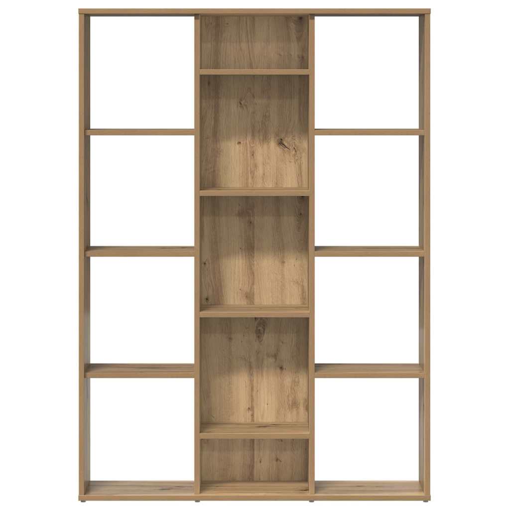 rumdeler/bogreol 100x24x140 cm konstrueret træ artisan eg