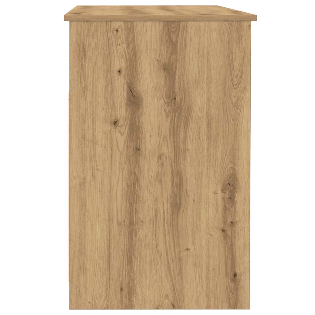 skrivebord 102x50x76 cm konstrueret træ kunsteg
