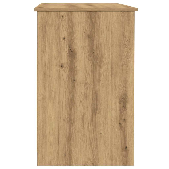 skrivebord 102x50x76 cm konstrueret træ kunsteg