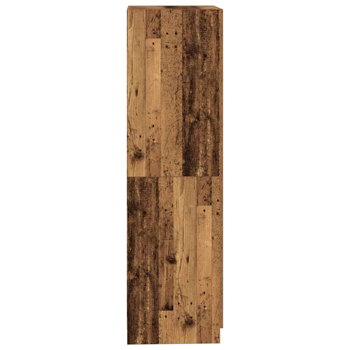 klædeskab 80x52x180 cm konstrueret træ antikt træ