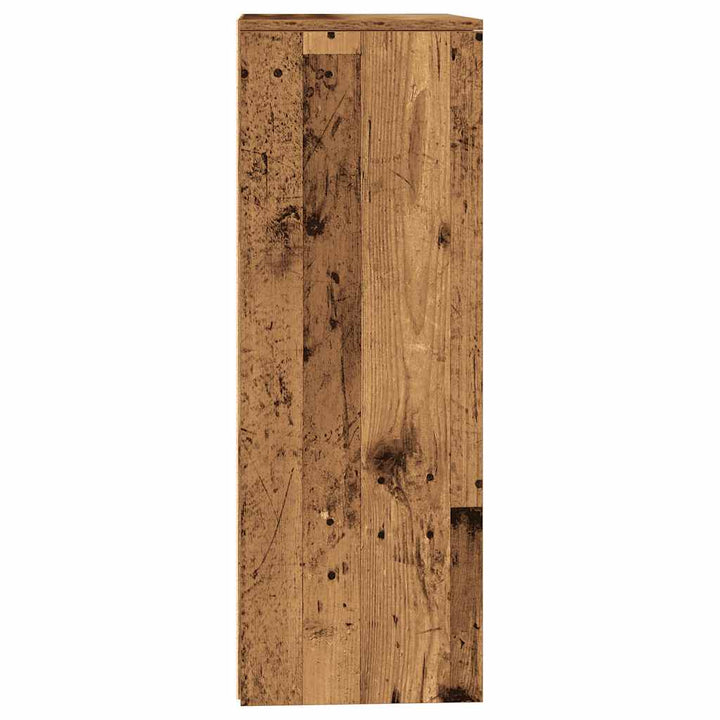 kommode med 6 skuffer 50x34x96 cm konstrueret træ gammelt træ