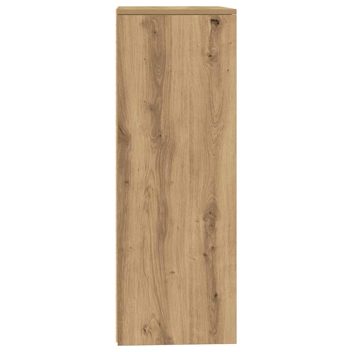 skænk med 6 skuffer 50x34x96 cm konstrueret træ artisan egetræ