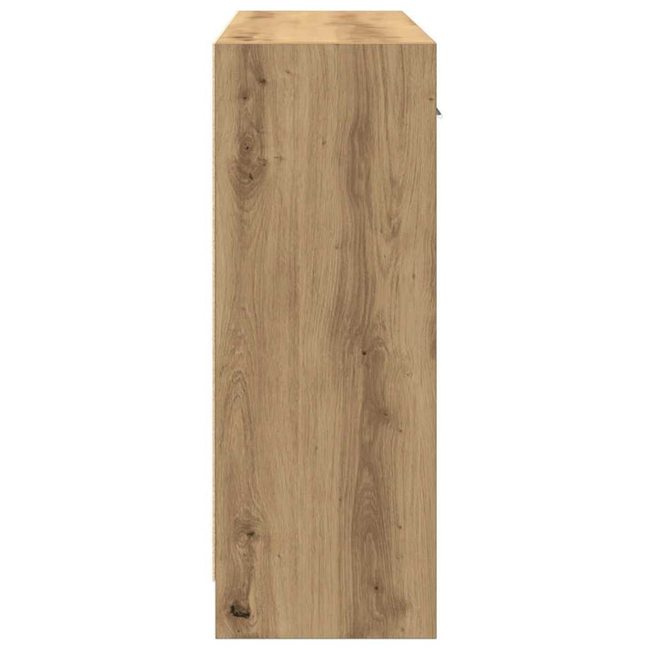 skænk 91x28x75 cm konstrueret træ kunsteg