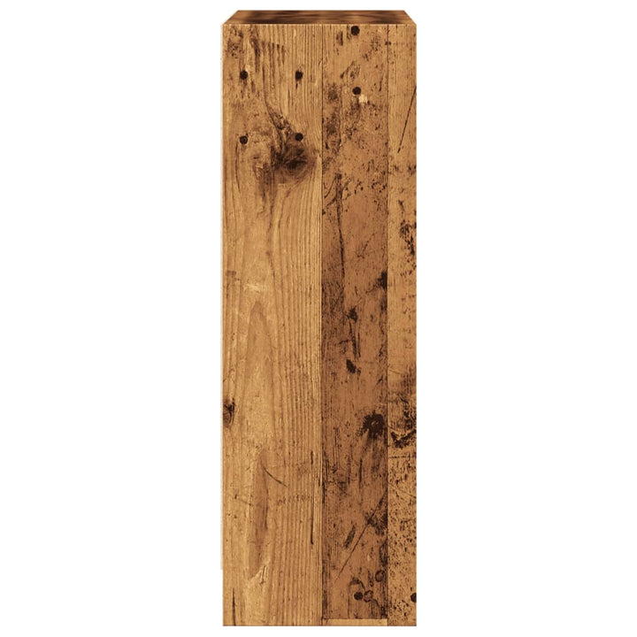 bogreol 60x24x76 cm konstrueret træ antikt træ