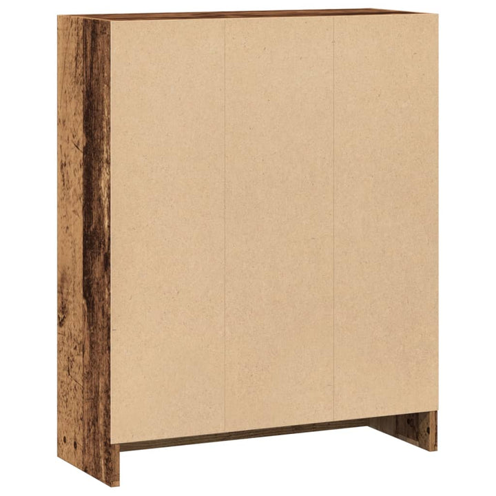 bogreol 60x24x76 cm konstrueret træ antikt træ