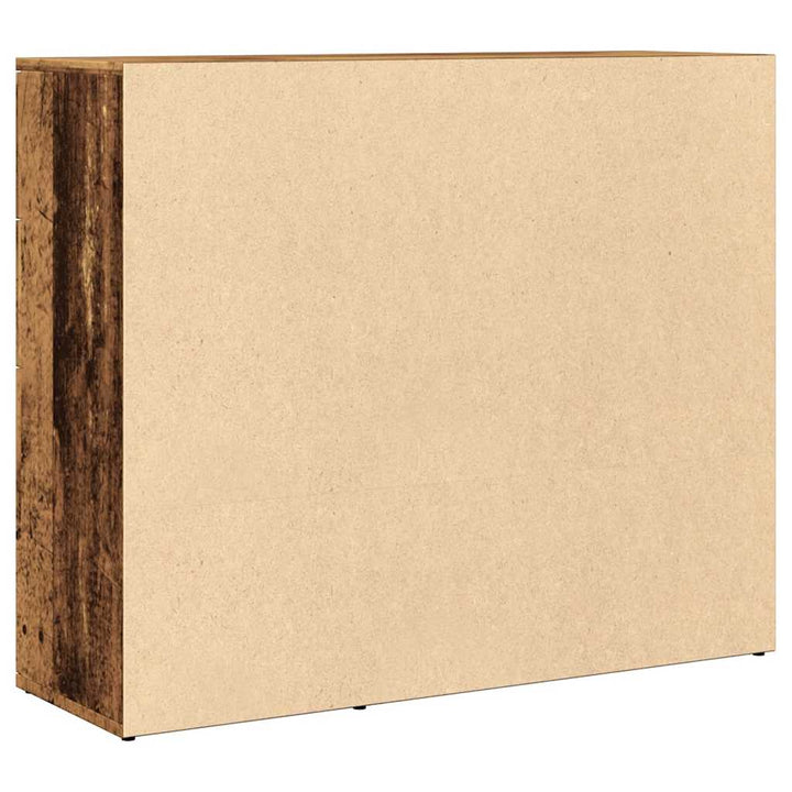 skænk 91x29,5x75 cm konstrueret træ antikt trælook