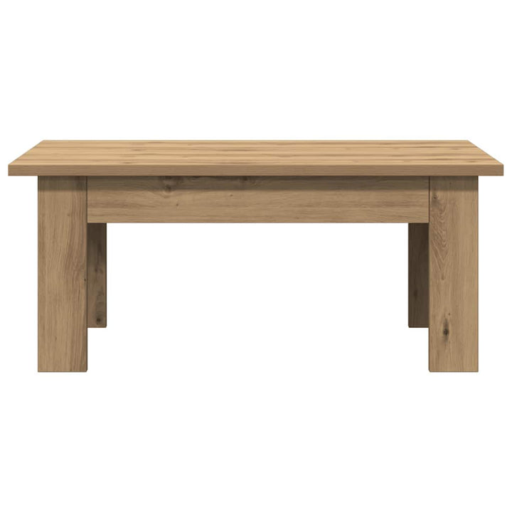sofabord 100x60x42 cm konstrueret træ kunsteg