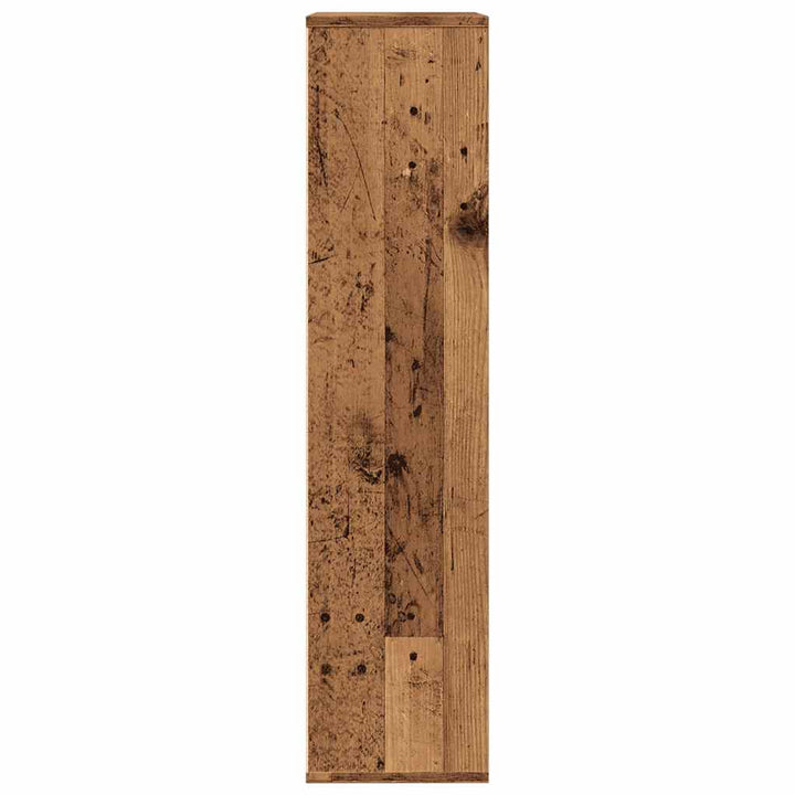 bogskab 50x25x104 cm antikt trælook