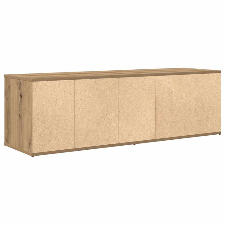 tv-bord 120x34x37 cm konstrueret træ egetræsfarve