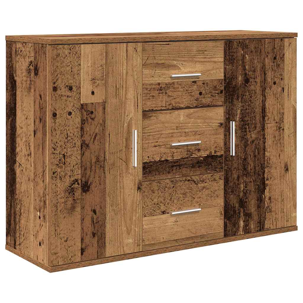 skænk 90x29,5x65 cm konstrueret træ antikt trælook