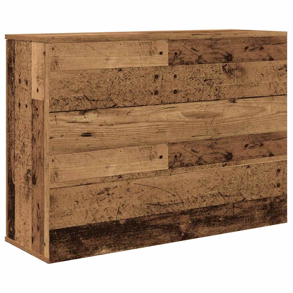 skænk 90x29,5x65 cm konstrueret træ antikt trælook