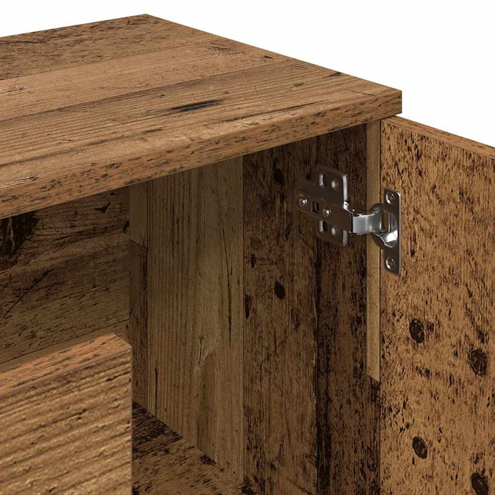 skænk 90x29,5x65 cm konstrueret træ antikt trælook