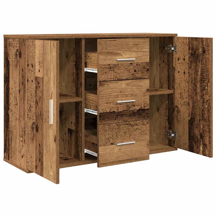 skænk 90x29,5x65 cm konstrueret træ antikt trælook