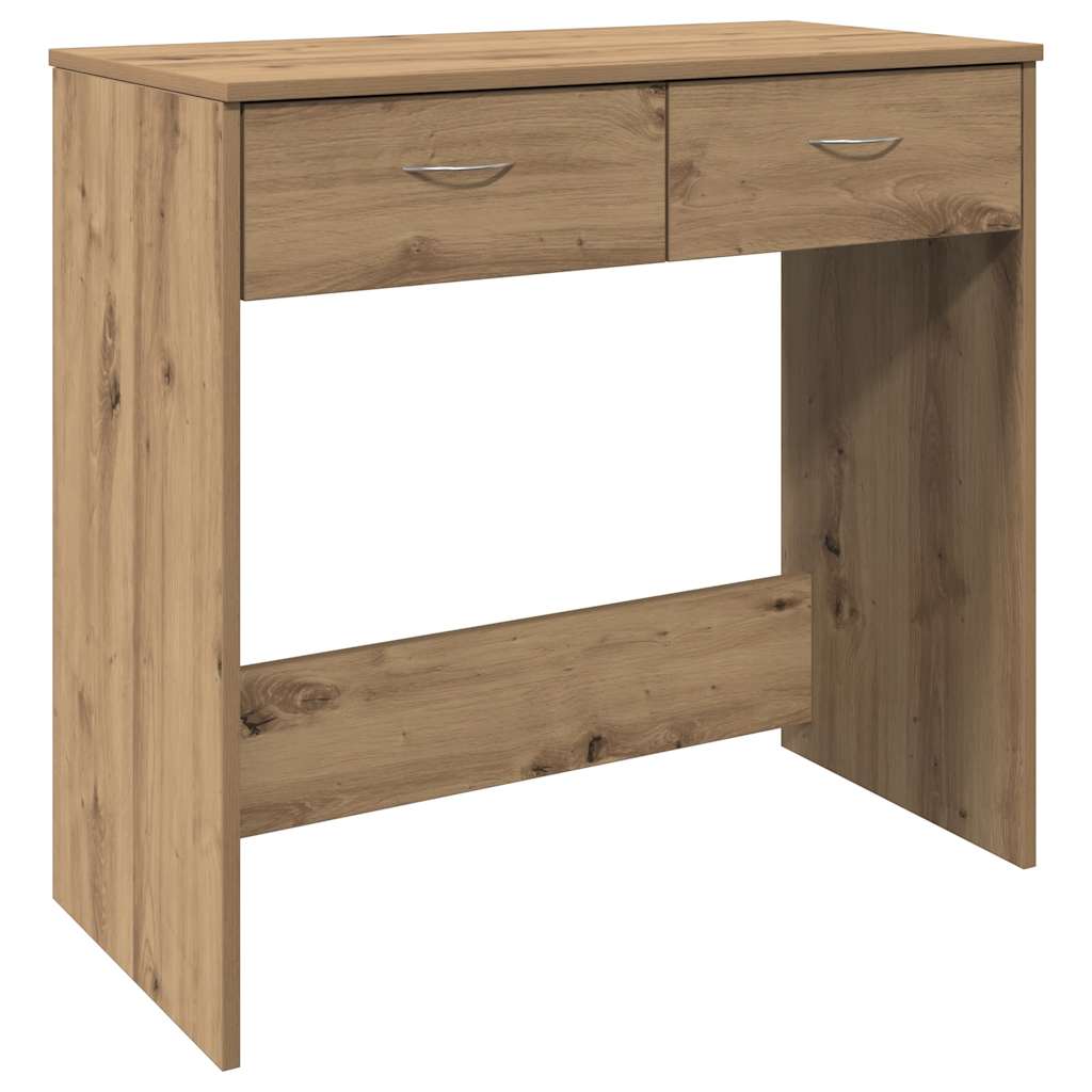 skrivebord 80x40x75 cm konstrueret træ kunsteg