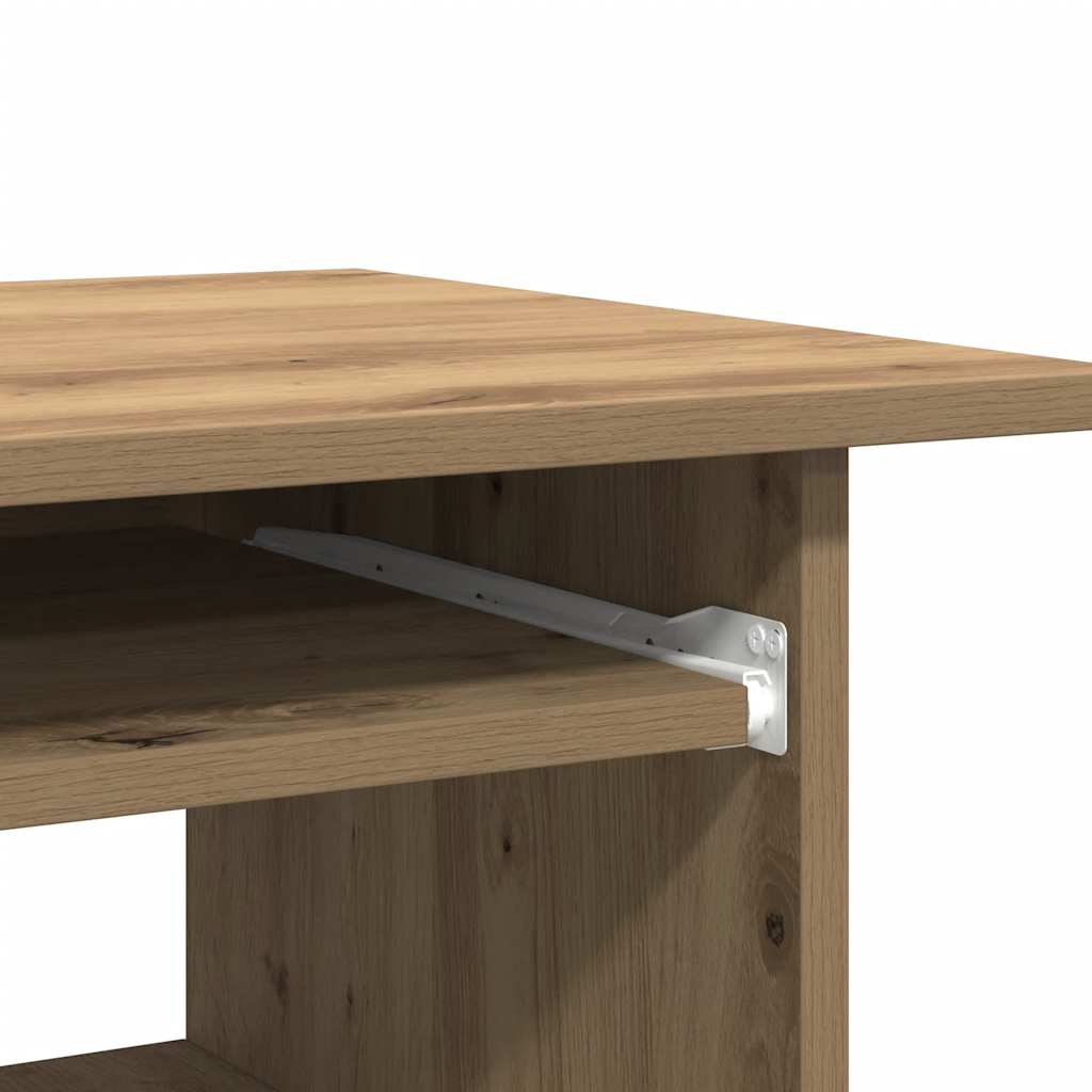 skrivebord 80x45x74 cm konstrueret træ kunsteg