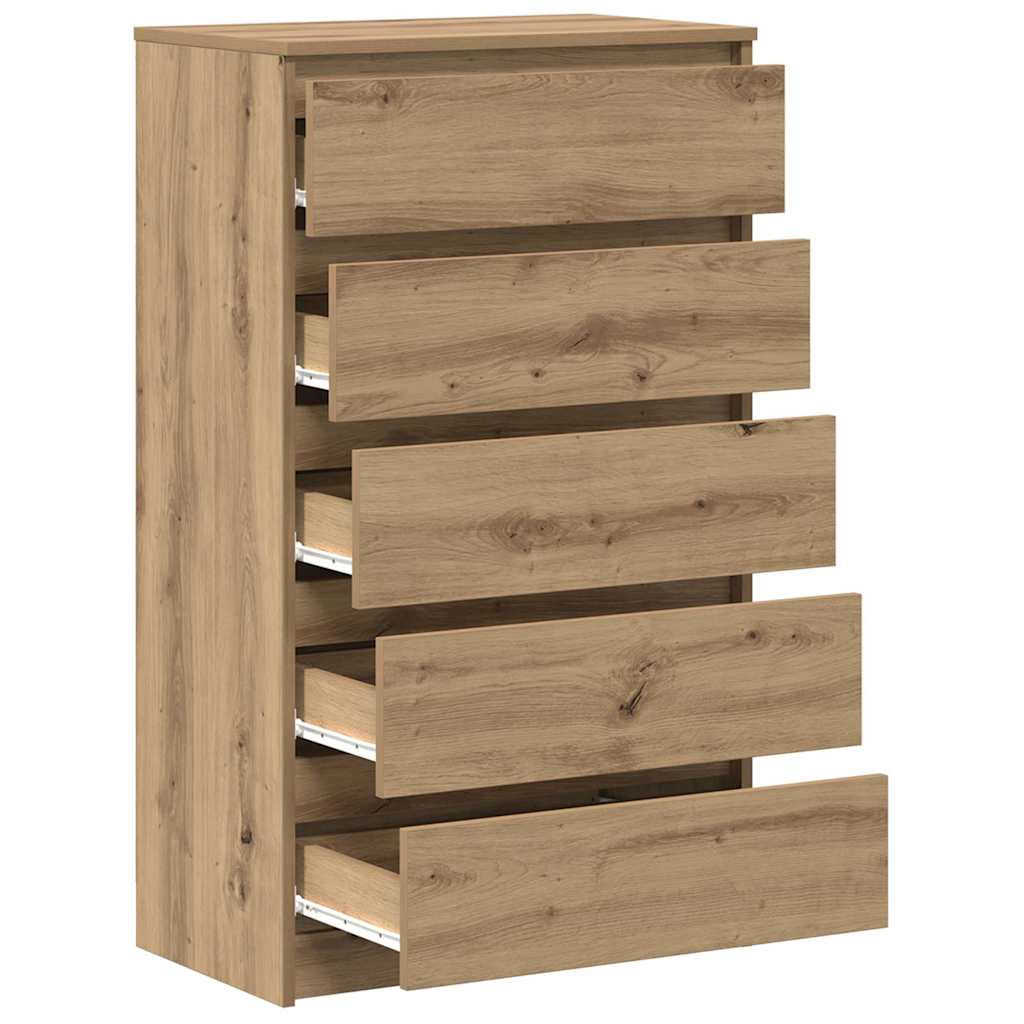 kommode 60x36x103 cm konstrueret træ kunsteg