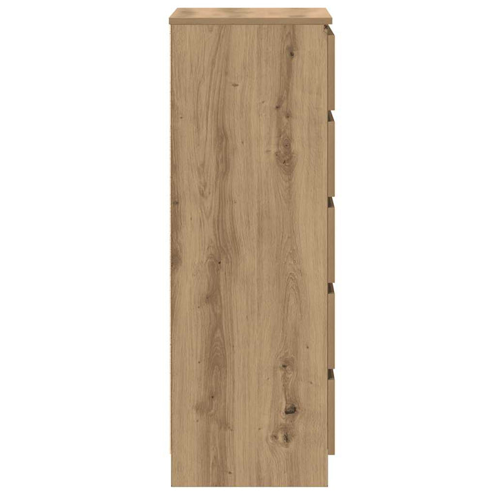 kommode 60x36x103 cm konstrueret træ kunsteg