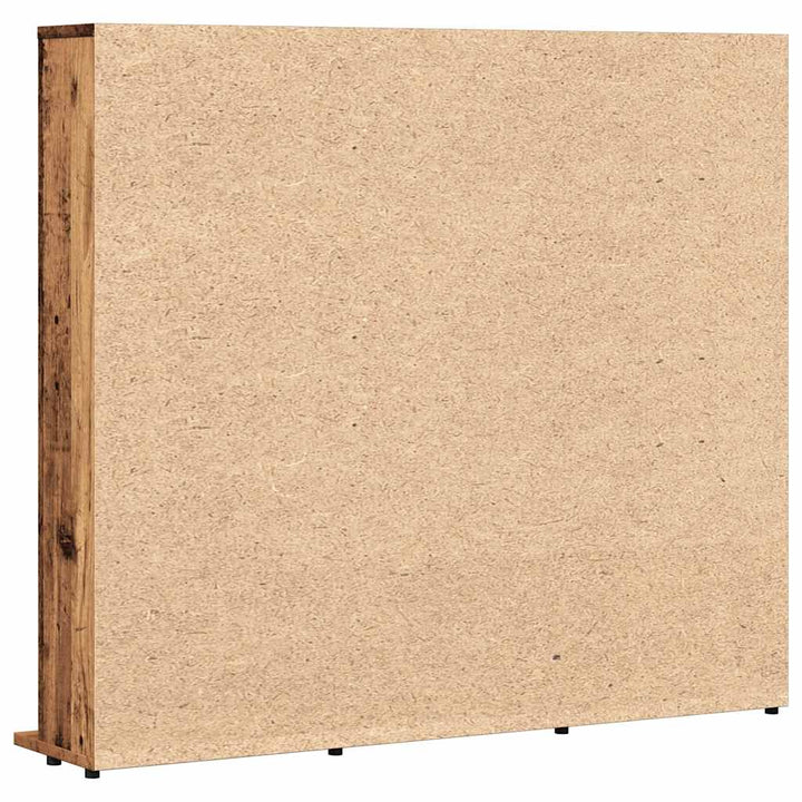 reol 100x23x89,5 cm konstrueret træ antikt trælook