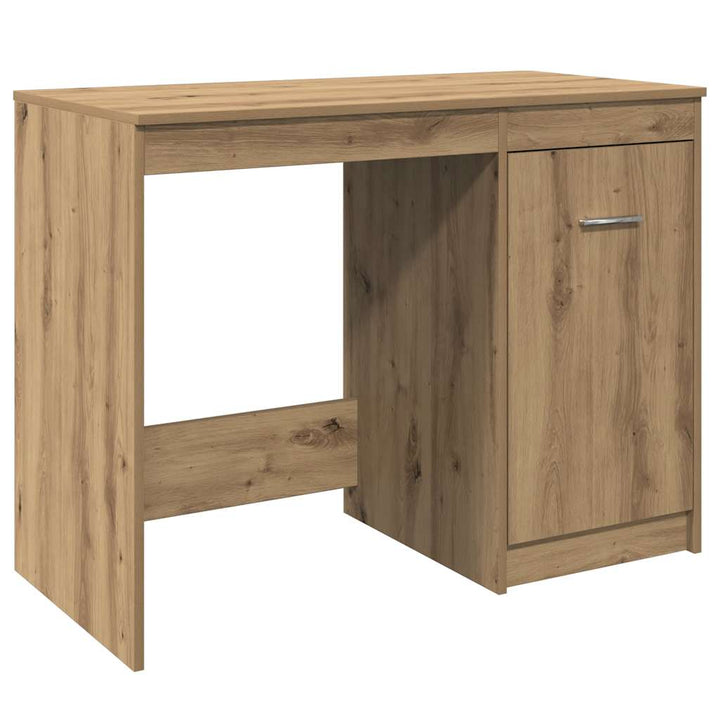 skrivebord 100x50x76 cm konstrueret træ kunsteg