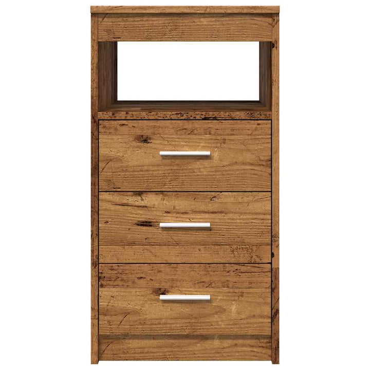 skuffeskab 40x50x76 cm konstrueret træ gammelt træ