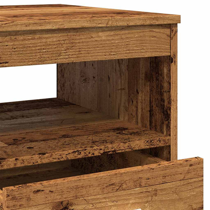 skuffeskab 40x50x76 cm konstrueret træ gammelt træ