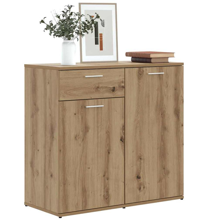 skænk 80x36x75 cm konstrueret træ artisan eg