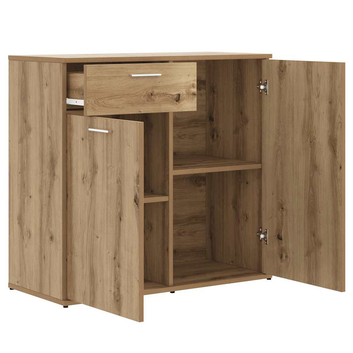 skænk 80x36x75 cm konstrueret træ artisan eg